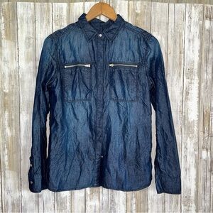 NWT 7 For All Mankind Girls Snap Button Top